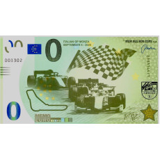 0 Euro biljet Italian GP Monza (September 6 - 2020)